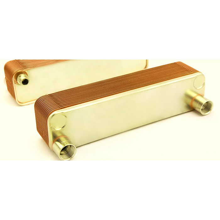 Медно-никелевый паяный пластинчатый теплообменник мощностью 50 кВт