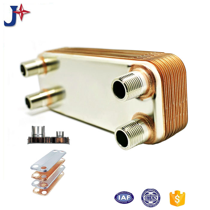 Медный паяный пластинчатый теплообменник с двойной стенкой мощностью 50 кВт